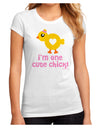 I'm One Cute Chick Juniors Sublimate Tee by TooLoud-Womens T-Shirt-TooLoud-White-Small-Davson Sales