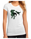 Jurassic Dinosaur Design 1 Juniors Sublimate Tee by TooLoud-Womens T-Shirt-TooLoud-White-Small-Davson Sales