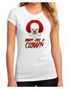 Down Like a Clown Juniors Sublimate Tee-TooLoud-White-Small-Davson Sales