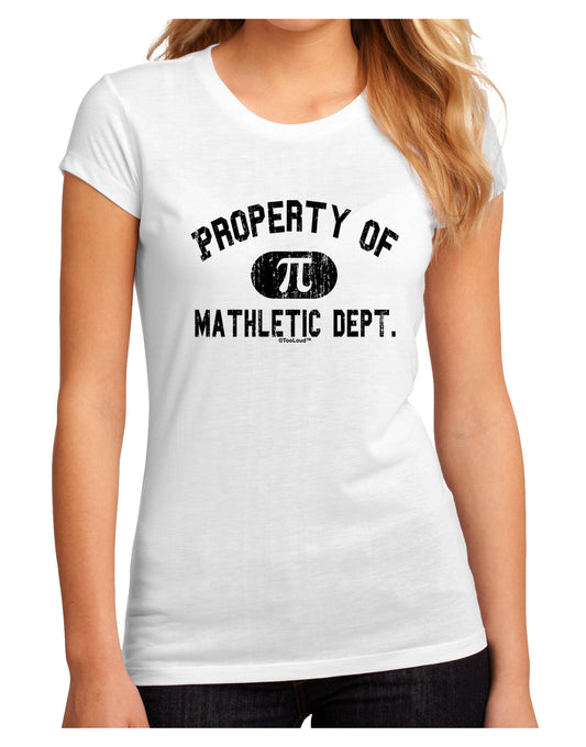 Mathletic Department Distressed Juniors Sublimate Tee by TooLoud-Womens T-Shirt-TooLoud-White-Small-Davson Sales