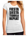 Fiesta Siesta Tequila Repeat Juniors Sublimate Tee by TooLoud-Womens T-Shirt-TooLoud-White-Small-Davson Sales