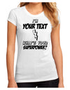 Personalized I'm -Customizable- What's Your Superpower Juniors Sublimate Tee-TooLoud-White-Small-Davson Sales