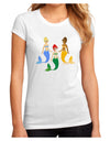 Three Mermaids Juniors Sublimate Tee-TooLoud-White-Small-Davson Sales