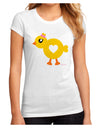 Cute Chick with Bow Juniors Sublimate Tee by TooLoud-Womens T-Shirt-TooLoud-White-Small-Davson Sales