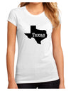 Texas - United States Shape Juniors Sublimate Tee by TooLoud-Womens T-Shirt-TooLoud-White-Small-Davson Sales