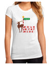 Rudolf Ratchet Reindeer Color Text Juniors Sublimate Tee-TooLoud-White-Small-Davson Sales