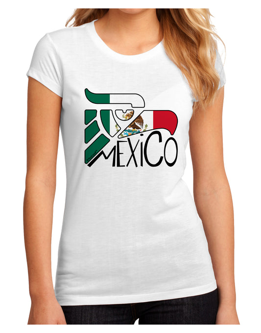 Mexico Eagle Symbol - Mexican Flag - Mexico Juniors Sublimate Tee by TooLoud-Womens T-Shirt-TooLoud-White-Small-Davson Sales