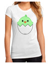 Cute Hatching Chick - Green Juniors Sublimate Tee by TooLoud-Womens T-Shirt-TooLoud-White-Small-Davson Sales