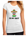 Oh My Gato - Cinco De Mayo Juniors Sublimate Tee-TooLoud-White-Small-Davson Sales