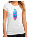 Octopus Surfboard Juniors Sublimate Tee by TooLoud-Womens T-Shirt-TooLoud-White-Small-Davson Sales