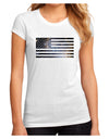 American Flag Galaxy Juniors Sublimate Tee by TooLoud-Womens T-Shirt-TooLoud-White-Small-Davson Sales