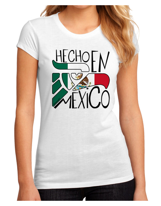 Hecho en Mexico Design - Mexican Flag Juniors Sublimate Tee by TooLoud-Womens T-Shirt-TooLoud-White-Small-Davson Sales