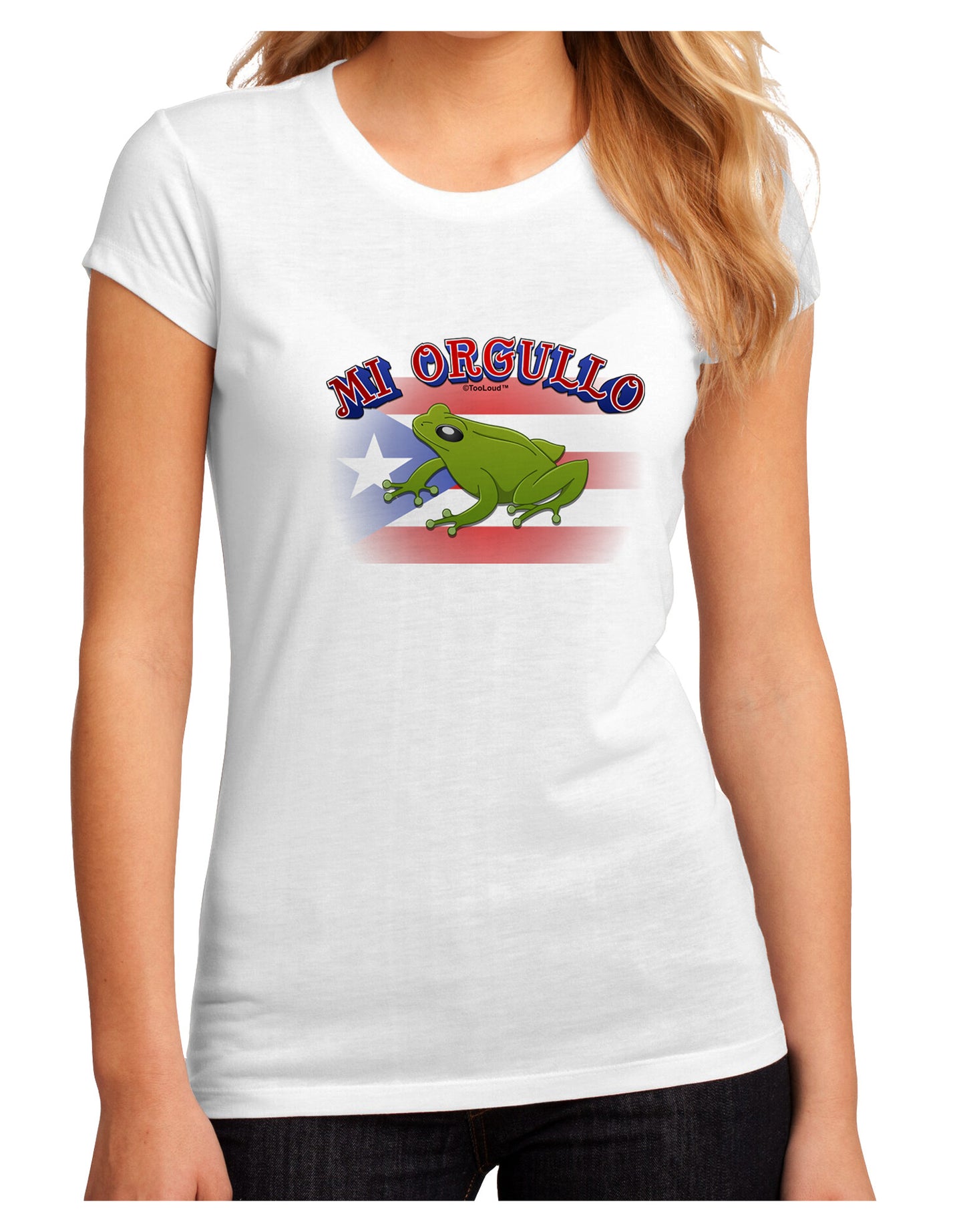 Mi Orgullo Coqui Juniors Petite Sublimate Tee-Womens T-Shirt-TooLoud-White-Small-Davson Sales