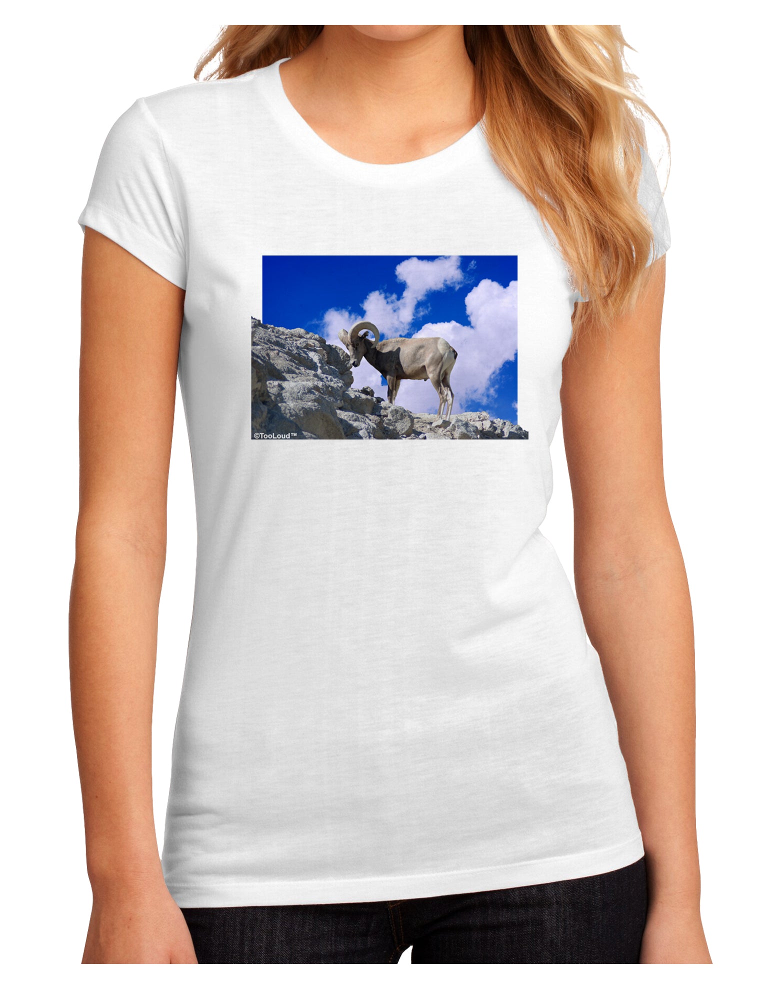 Bighorn Ram Juniors Sublimate Tee-TooLoud-White-Small-Davson Sales