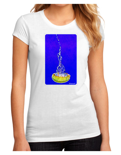 Solo Jellyfish Watercolor Juniors Sublimate Tee-TooLoud-White-Small-Davson Sales