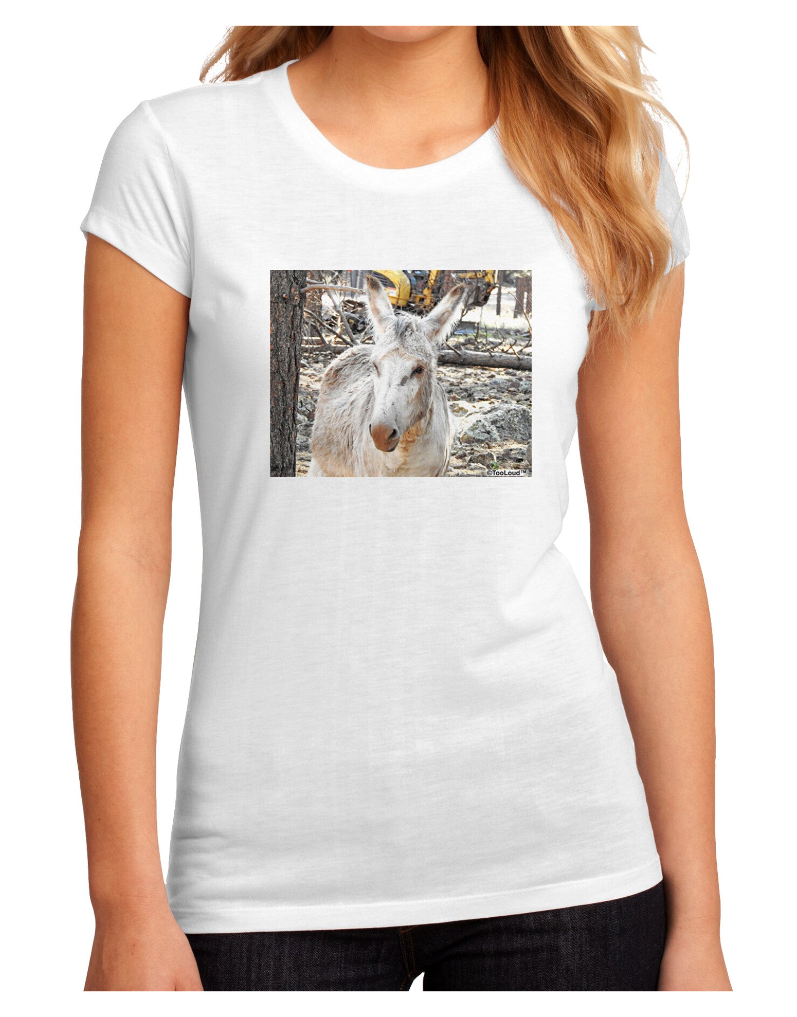 Troubled Burro Juniors Petite Sublimate Tee-Womens T-Shirt-TooLoud-White-Small-Davson Sales