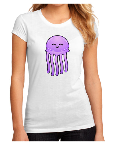 Cute Jellyfish Juniors Sublimate Tee by TooLoud-Womens T-Shirt-TooLoud-White-Small-Davson Sales