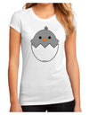 Cute Hatching Chick - Gray Juniors Sublimate Tee by TooLoud-Womens T-Shirt-TooLoud-White-Small-Davson Sales