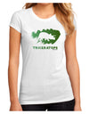 Jurassic Triceratops Design Juniors Sublimate Tee by TooLoud-Womens T-Shirt-TooLoud-White-Small-Davson Sales