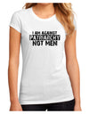 I Am Against Patriarchy Juniors Sublimate Tee-TooLoud-White-Small-Davson Sales