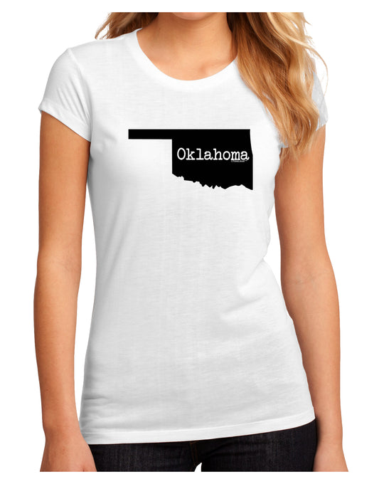Oklahoma - United States Shape Juniors Sublimate Tee by TooLoud-Womens T-Shirt-TooLoud-White-Small-Davson Sales