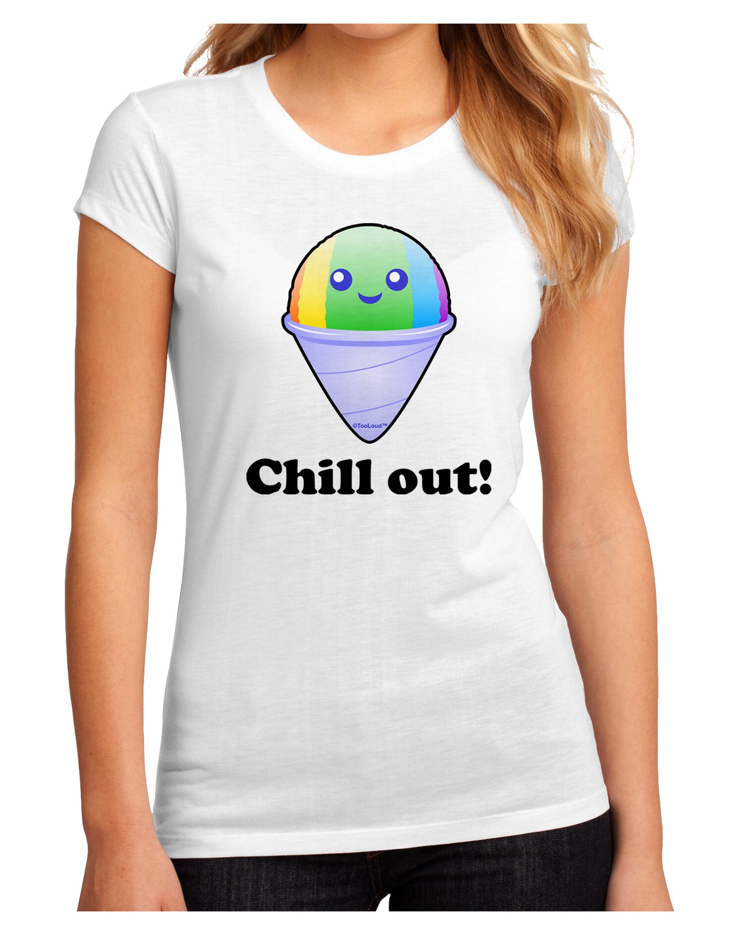 Cute Shaved Ice Chill Out Juniors Sublimate Tee-Womens T-Shirt-TooLoud-White-Small-Davson Sales