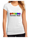 Autism Awareness Month - Colorful Puzzle Pieces Juniors Sublimate Tee by TooLoud-Womens T-Shirt-TooLoud-White-Small-Davson Sales