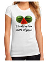 Locally Grown Organic Melons Juniors Petite Sublimate Tee-TooLoud-White-Small-Davson Sales