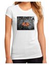 Monarch Butterfly Photo Juniors Petite Sublimate Tee-TooLoud-White-Small-Davson Sales