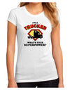 Trucker - Superpower Juniors Petite Sublimate Tee-TooLoud-White-Small-Davson Sales