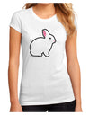 Cute Bunny Rabbit Easter Juniors Sublimate Tee-Womens T-Shirt-TooLoud-White-Small-Davson Sales