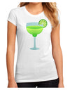 Green Margarita with Lime - Cinco de Mayo Juniors Sublimate Tee by TooLoud-Womens T-Shirt-TooLoud-White-Small-Davson Sales