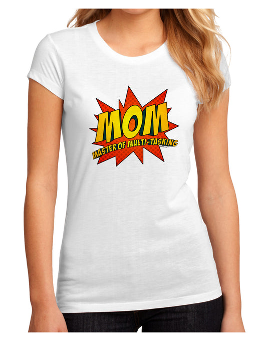 Mom Master Of Multi-tasking Juniors Petite Sublimate Tee-TooLoud-White-Small-Davson Sales