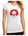 Extra Scary Clown Watercolor Juniors Sublimate Tee-TooLoud-White-Small-Davson Sales