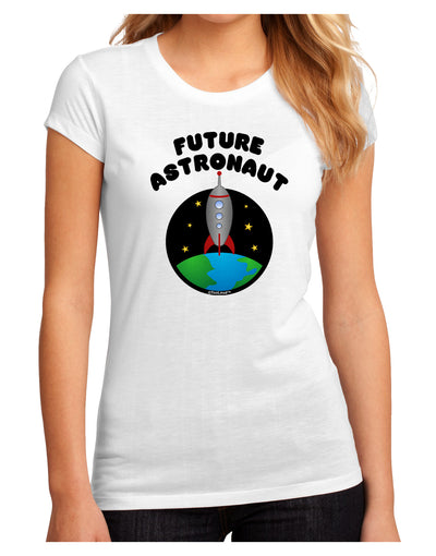 Future Astronaut Color Juniors Petite Sublimate Tee-TooLoud-White-Small-Davson Sales