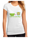 Cute Tequila Shot and Lime - Made For Each Other Juniors Sublimate Tee by TooLoud-Womens T-Shirt-TooLoud-White-Small-Davson Sales