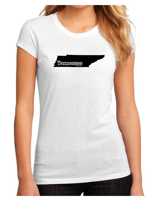 Tennessee - United States Shape Juniors Sublimate Tee by TooLoud-Womens T-Shirt-TooLoud-White-Small-Davson Sales