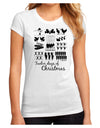 TooLoud Twelve Days of Christmas Text Juniors Sublimate Tee-TooLoud-White-Small-Davson Sales