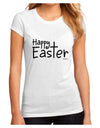 Happy Easter with Cross Juniors Sublimate Tee by TooLoud-Womens T-Shirt-TooLoud-White-Small-Davson Sales