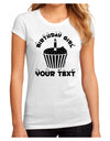 Personalized Birthday Girl Cupcake -Customizable- Name Juniors Sublimate Tee-TooLoud-White-Small-Davson Sales