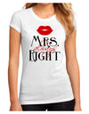 Matching Husband and Wife Designs - Mrs Always Right Juniors Sublimate Tee-TooLoud-White-Small-Davson Sales