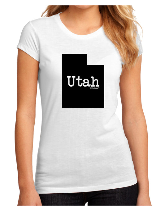 Utah - United States Shape Juniors Sublimate Tee by TooLoud-Womens T-Shirt-TooLoud-White-Small-Davson Sales