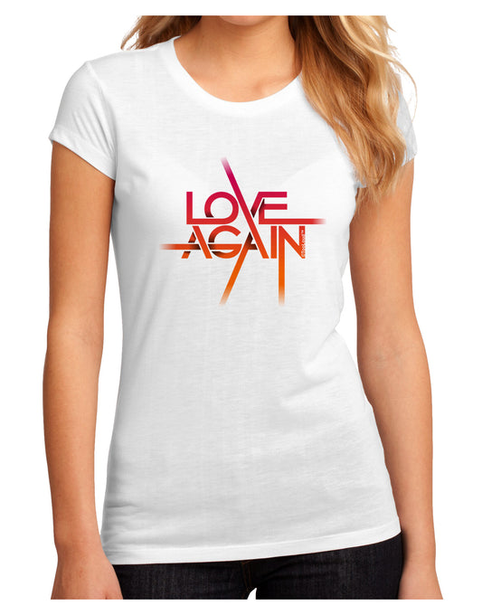 Love Again Typography Juniors Petite Sublimate Tee-Womens T-Shirt-TooLoud-White-Small-Davson Sales