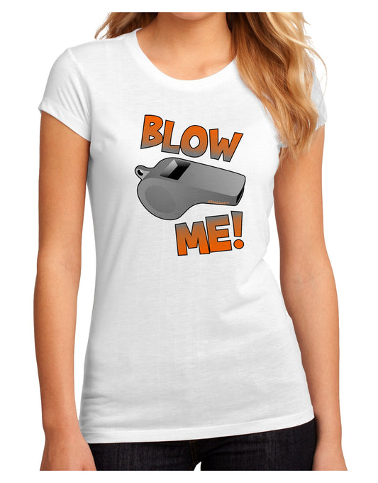 Blow Me Whistle Juniors Petite Sublimate Tee-Womens T-Shirt-TooLoud-White-2XL-Davson Sales