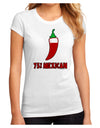 Seventy-Five Percent Mexican Juniors Sublimate Tee-TooLoud-White-Small-Davson Sales