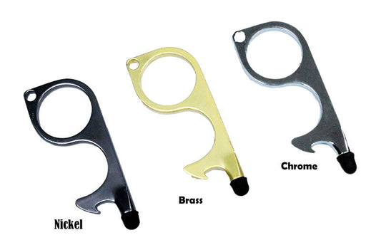 No Touch Door Opener Accessory Tool Handle with Stylus-Accessories-Any Mask-Nickel-Davson Sales
