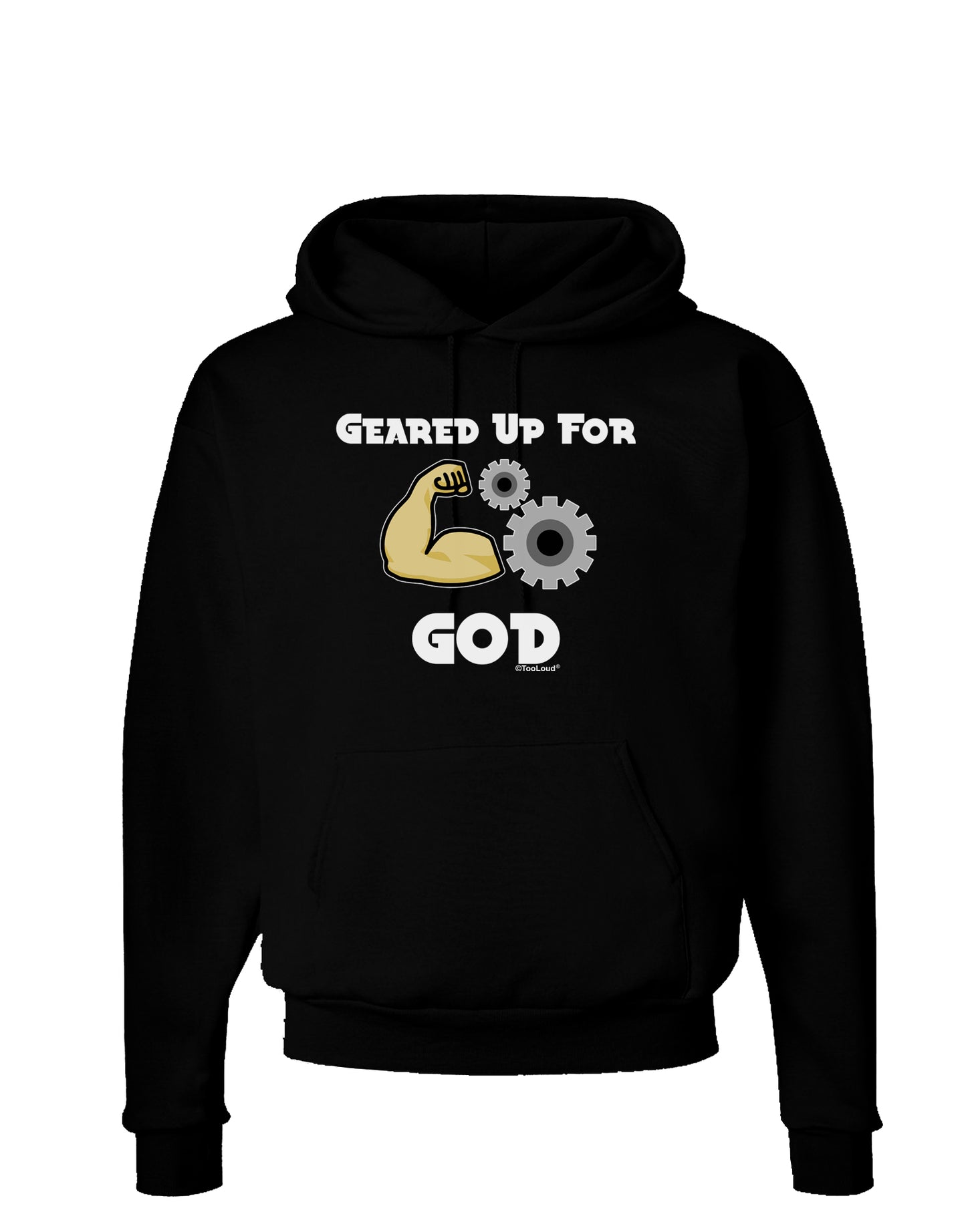 Geared Up For God Design-Shirts-TooLoud-Adult Hoodie-Black-Small-Davson Sales