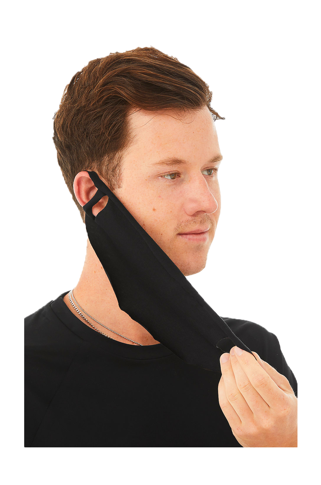 Disposable Daily Face Cover Lightweight Fabric Facecover Made in the USA-face mask-AnyMask.com-Black-Davson Sales