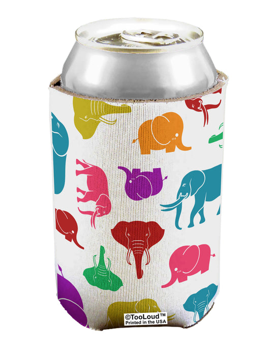 Colorful Elephants AOP Can / Bottle Insulator Coolers All Over Print-Can Coolie-TooLoud-1-Davson Sales