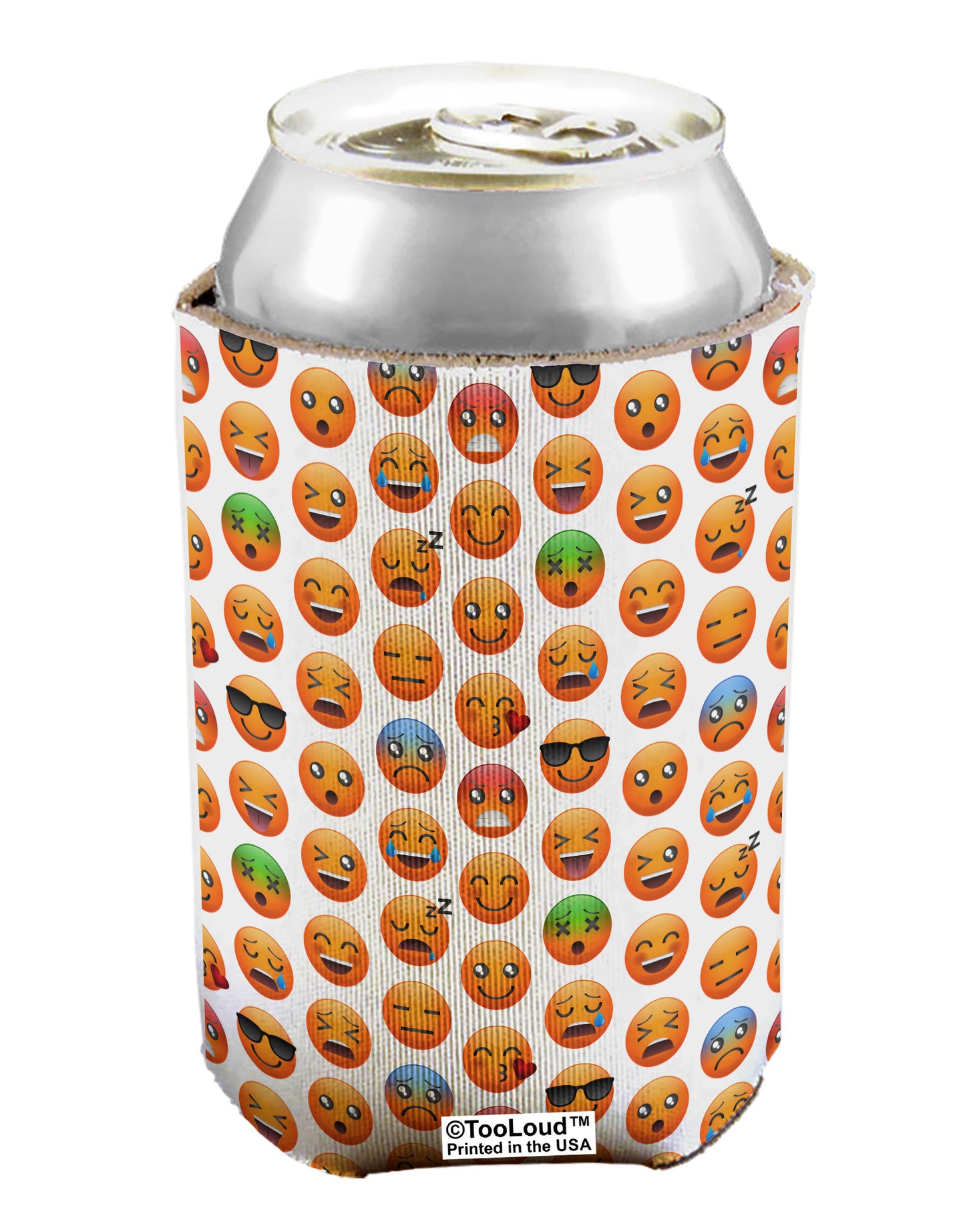 Lots Of Emojis AOP Can / Bottle Insulator Coolers All Over Print-Can Coolie-TooLoud-1-Davson Sales